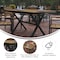 Flash Furniture Natural/Gray 59in x 35.5in Cross Frame Patio Table SB-TB288-NAT-GG - alternate 4